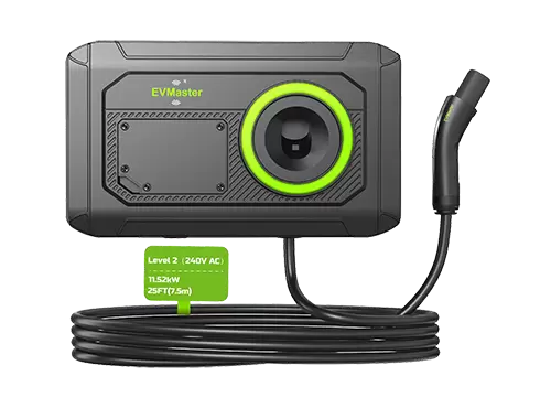 Зарядное устройство EVMaster Tesla Level 2, 48 А NACS, кабель длиной 25 футов, разъем NEMA 14-50